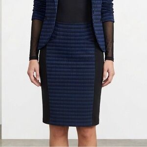 Nanette Lepore Elegant Black and Blue Women's Skirt